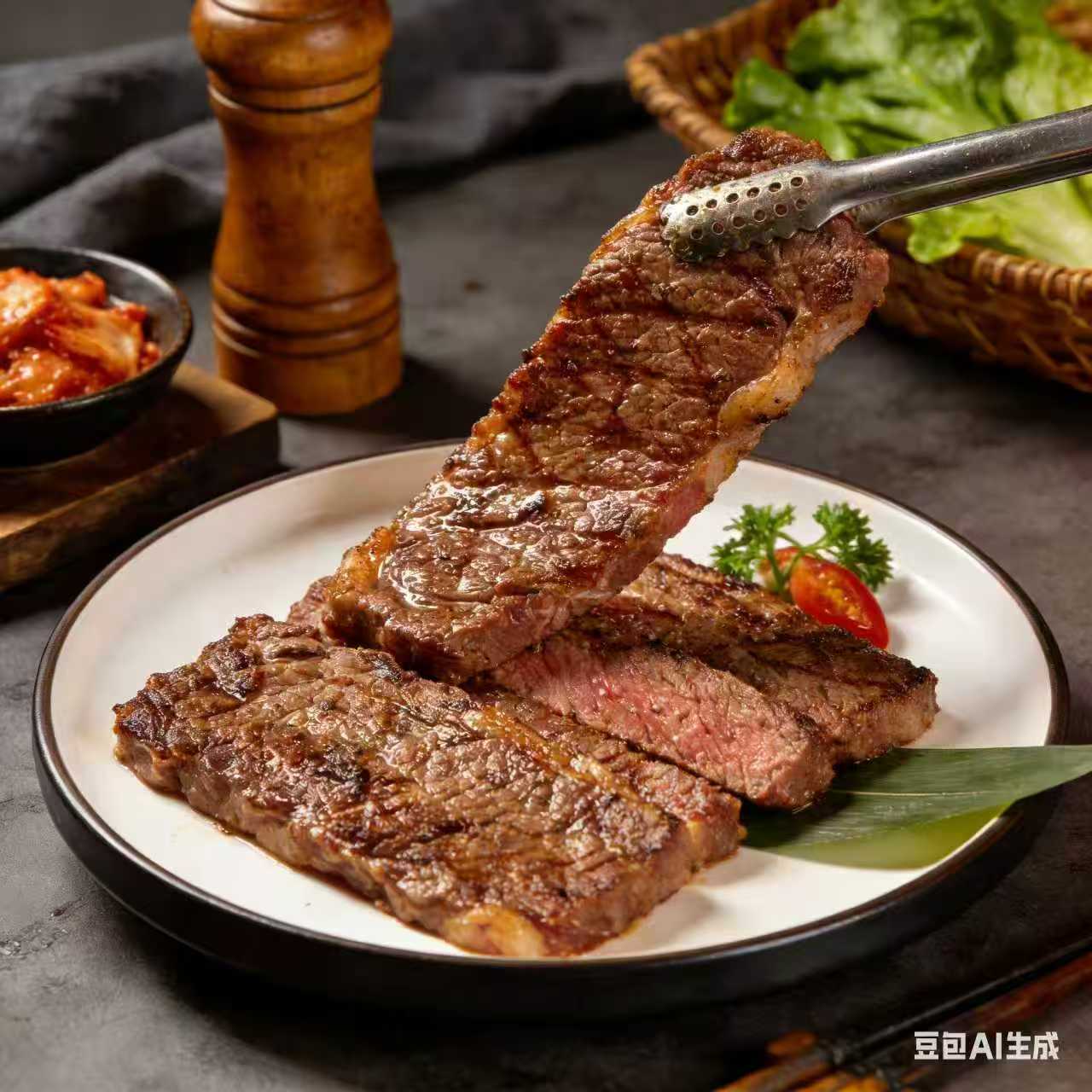 秘制调味牛排